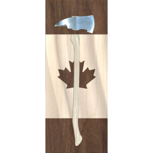 Wavy Flag Vertical Plaque