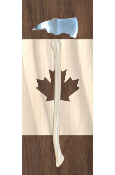 Wavy Flag Vertical Plaque